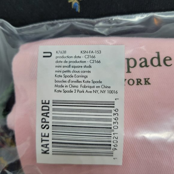 kate spade Mini Opal Glitter Studs NWT - Picture 5 of 5